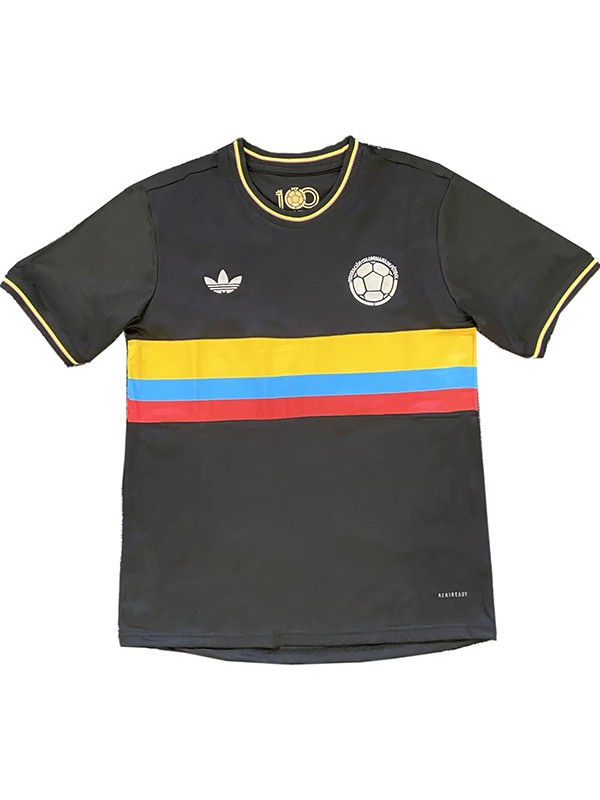 Colombia maillot de football noir pour homme tenue de sport 100e anniversaire 2024-2025